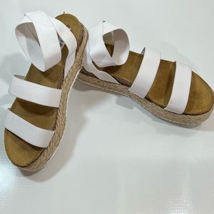 Steve Madden Kimmie Sandals Womens 11 White Great Condition